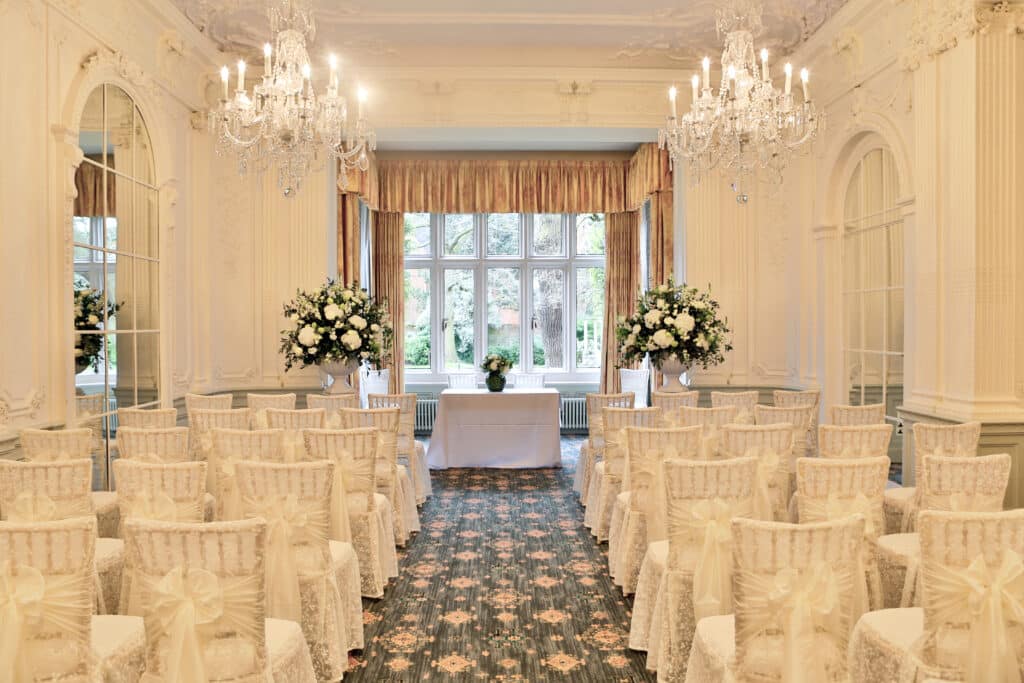 wedding ceremony (chivari chairs)