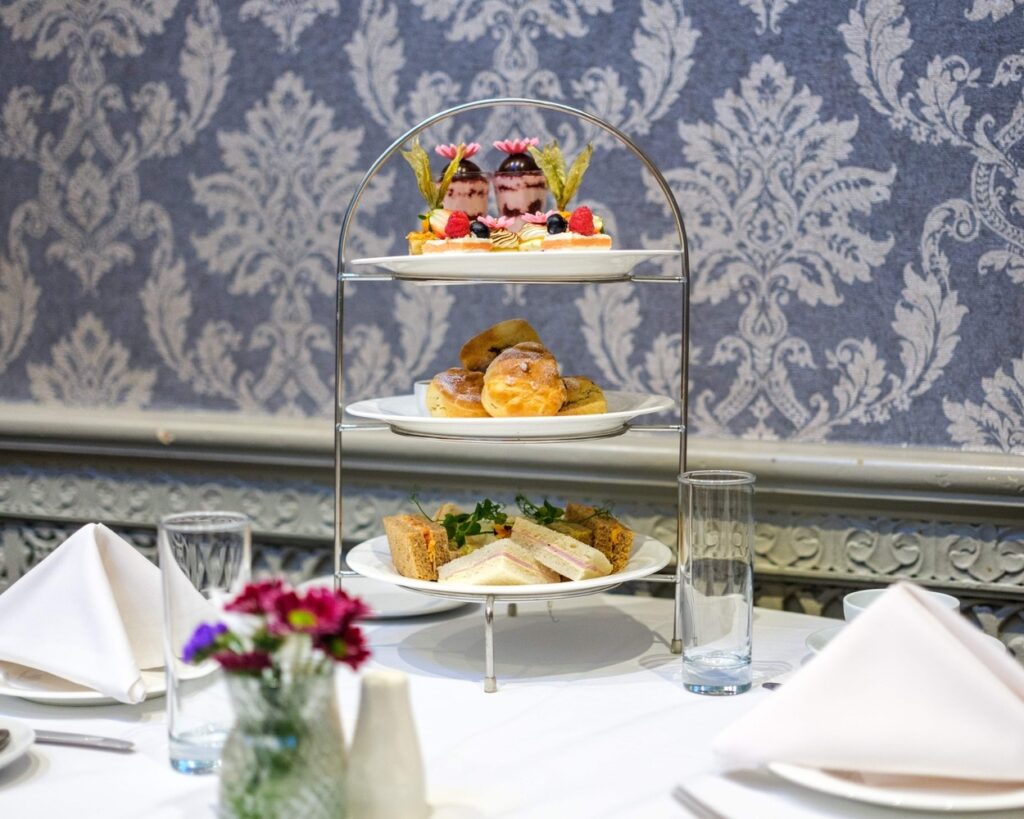 Afternoon tea at Warren House Hotel in Kingston-upon-Thames